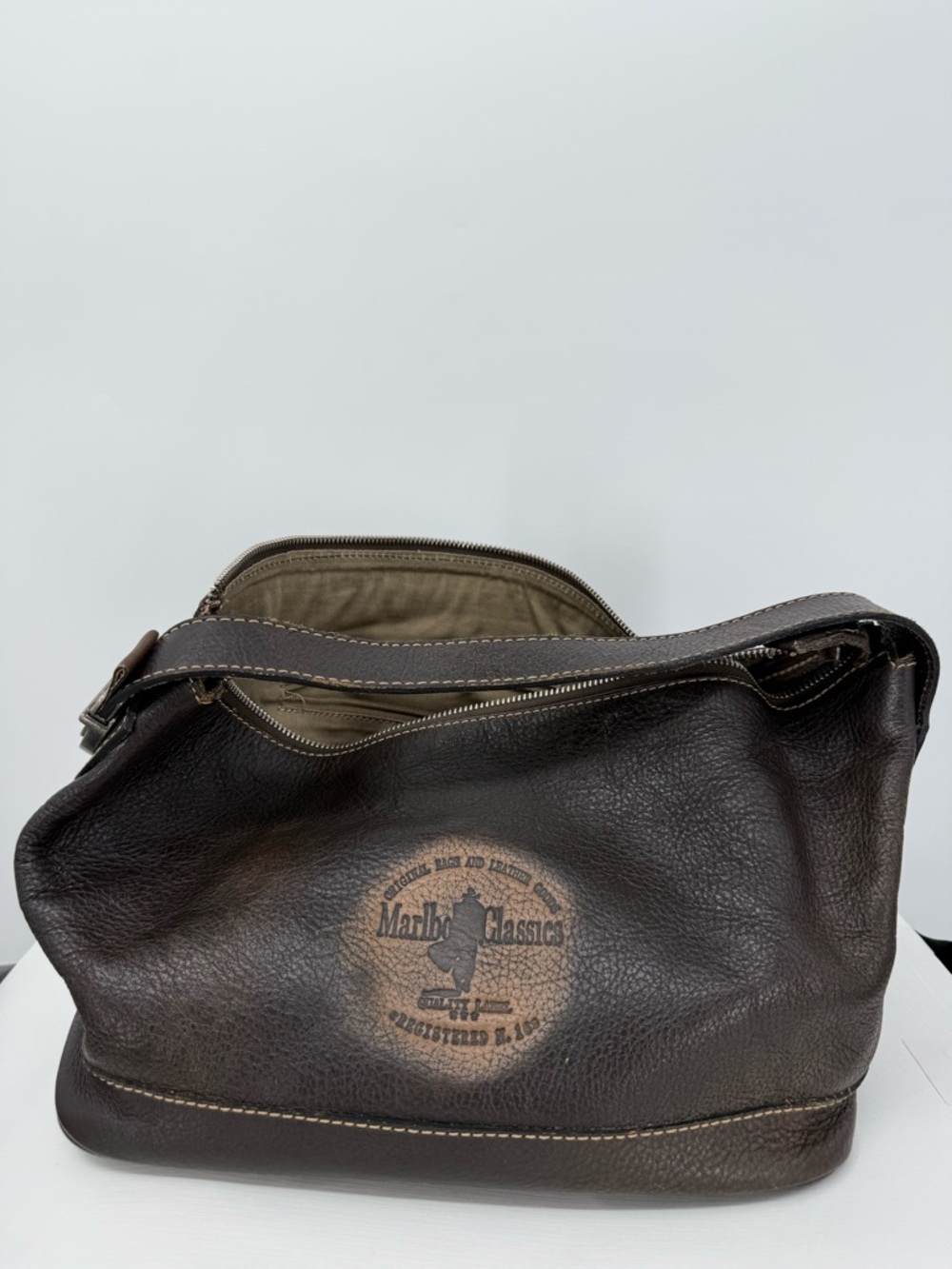 Marlboro Classics Brown Leather Bag